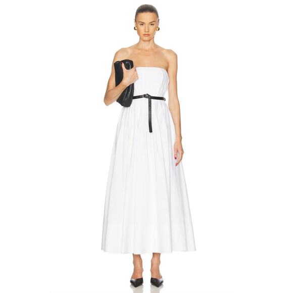 Simkhai Dresses & Skirts - SIMKHAI NWT Thalia Bustier Cotton Poplin Midi Dress Size 4